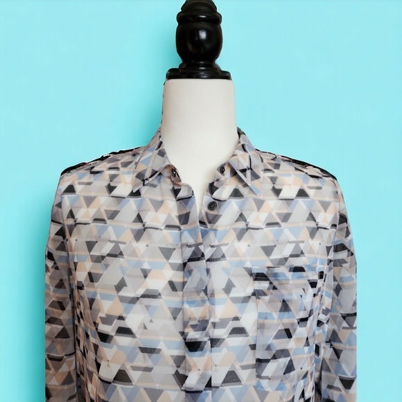 Debbie Shuchat Hi-Lo Pleated Blouse - Picture 3 of 12